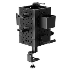 JOYTRON 遊戲手把 耳機 360度旋轉 多功能支架 Tower Cube 電競洞洞板支架, 黑色, 單一商品, 1個