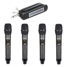 비맥스 4채널 무선 핸드마이크, 혼합색상, BXM-J9404H