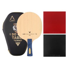 LOKI V5 FL + Masterpiece 桌球拍膠皮組合 + LOKI球拍套, 1套, 單一商品