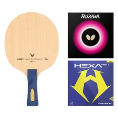LOKI V5 FL + ROZENA+HEXA PRO 1 桌球拍膠皮組合, 1套, 單一商品