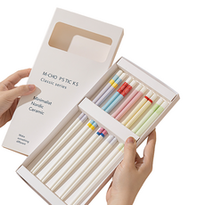 Life Tips陶瓷粉彩筷子 5種組, 1組, 5種, 混色