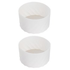 생활과주방 스탠리 호환 사이즈조절밴딩 실리콘 텀블러 커버 7.5cm, 클리어, 2개