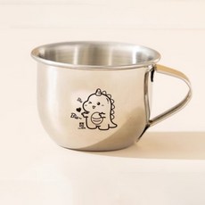 Aurafam 兒童304不鏽鋼漱口杯 80ml, 小恐龍, 1個