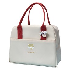 Gold Pang 便攜式野餐保溫保冷便當袋, BEIGE