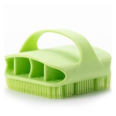 Itgom 潔淨小熊 緻密矽膠身體刷, 綠色, 1個, 1入