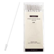 AGAFURA 吸管清潔刷 30入, 白色, 30個