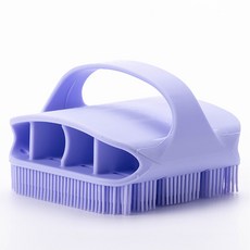 잇곰 乾淨熊 細密矽膠身體刷, 紫色, 1個, 1入