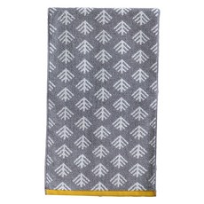 나뭇가지 패턴 면화 수건, 블루, 1개