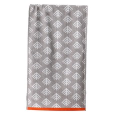나뭇가지 패턴 면화 수건, 그레이, 1개
