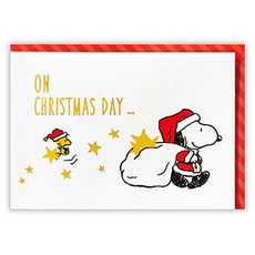 Hallmark 史努比聖誕立體彈出卡片 828240, 1個, 混合顏色