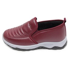 글램216 다된데 여성용 겨울 털 슬립온 운동화 CS276