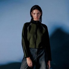 ODDSTUDIO Odd Studio機車針織拉鍊夾克