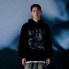 ODDSTUDIO BANG 圖案寬鬆版連帽T恤