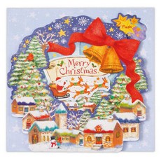 Hallmark 聖誕節立體彈出音效卡 828141, 1個, 混合色