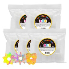 SNOWKIDS 幼兒美術遊戲 綜合泡棉 小, 5個, 花朵泡棉