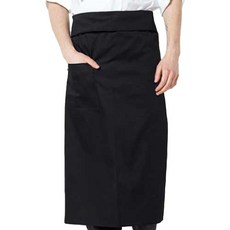 TEAM COOK Unistore 腰部型長版圍裙 A-40, 黑色(A-402), 1個