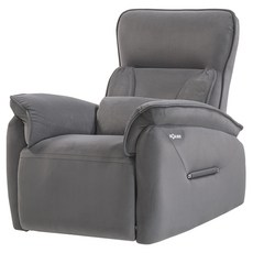 브람스 리클라이닝 릴렉스 1인용 소파 안마의자 방문설치, BRAMS-K6B10BB, 그레이