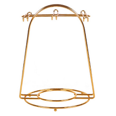 세컨드베스트 컵 홀더 접시 꽂이 다용도 수납정리용품 6구 17 x 21.6 cm, 골드, 1개