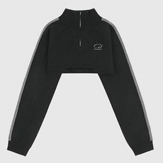 ODDSTUDIO 女款拉鍊短版針織開襟衫