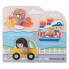 EverEarth 手抓板拼圖 交通工具套組, 1套
