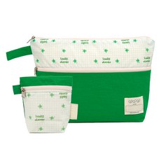 semoms Pokey 雙面防水尿布包 + 迷你包套組, 幸運草