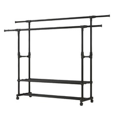 B2WIN 多用途掛衣架 類型1 附輪, 黑色