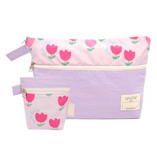 semoms Pokey 雙面防水尿布包 + 迷你包套組, 嚕嚕紫色