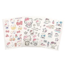 三麗鷗 Hello Kitty 紋身貼紙 3件組, 1套, 混合顏色