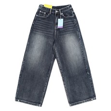 토마토팩토리 여성용 뮤린 빈티지 워싱 벌룬 와이드 데님 팬츠 롱
