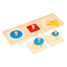 educo 0~3歲Timeline幼兒蒙特梭利組, 1套, 帶柄形狀拼圖