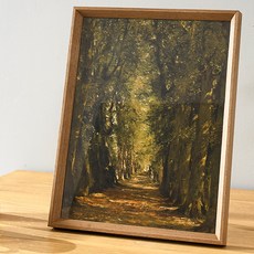 ONMOM COMPANY Franc 三角綠樹林間相框, 棕色