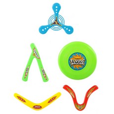 B2WING CLAREIN露營遊戲迴旋鏢 5件組, 1組, 2(藍、綠、綠、黃、紅)