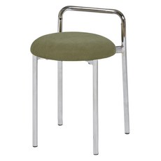룸앤홈 보스톤 크롬 스툴, 올리브, 1개