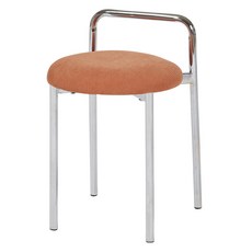 룸앤홈 보스톤 크롬 스툴, 피치, 1개