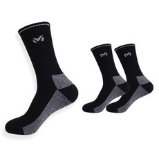 MILLET 男士羊毛中筒登山襪 3雙組, 1套, 黑色