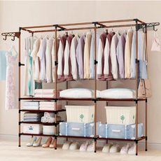 비투윈 빈벅 홈데코 스탠드형 옷걸이 행거, 브라운