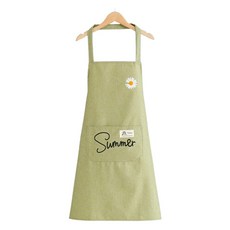 Block Mart雛菊防水棉質圍裙, 1個, 綠色