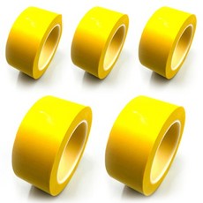 soyutne PVC地板標線膠帶 停車場 現場 區域標示 50mm x 30M 黃色, 5個