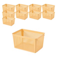 브리다 국내 제조 펜트리바구니 1호, 옐로우, 10개