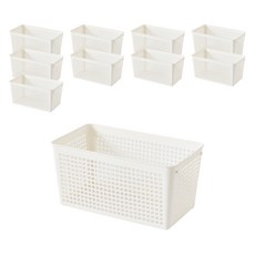 브리다 국내 제조 팬트리바구니 2호, 크림화이트, 10개