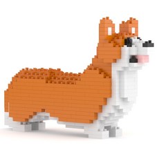 JEKCA 迷你威爾斯柯基犬積木 大型 M CM19DM07, 1個, 混合色