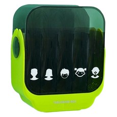 마더브띠 분류 정리 배수가능 수저통 AE20567, 그린, 1개