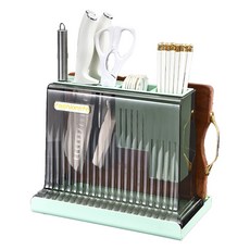 Madeobutti 立式支架 多功能餐具筒 AE20572, 綠色, 1個
