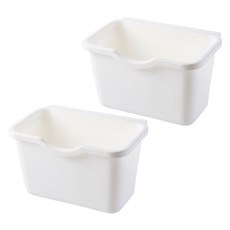 cofv 水槽廚餘瀝水架, 2個, 白色