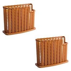 MotherBtti 小麥秸稈設計餐具筒 AE20564, 2個, 棕色