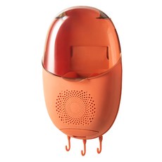 마더브띠 뚜껑 케이스 벽걸이 수저통 AE20571, 오렌지, 1개