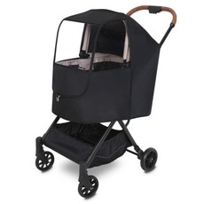 ManitoPet 狗狗推車通用防風罩, 黑色, 1個