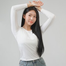 PEARLY HILLS 女款 HeatUp 附胸墊刷毛免穿內衣T恤 高爾夫圓領內搭衣