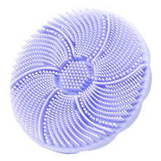 잇곰 깨끗하곰 촘촘 세안 클렌징 실리콘 브러쉬, 퍼플, 1개입, 1개