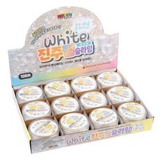 2000 白色珍珠亮片兒童史萊姆 12入, 2kg, 1個, 混合顏色